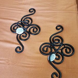 Iron wall sconces